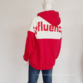 Wholesale High Quality Customized  100% Cotton Print hoodies for women casual